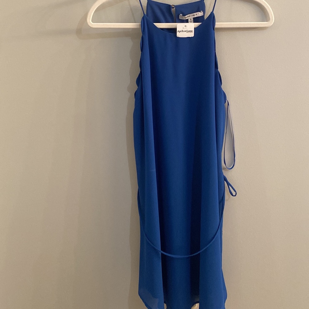 Naked zebra small Royal blue dress